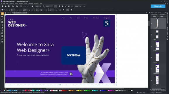 Xara Web Designer+ screenshot