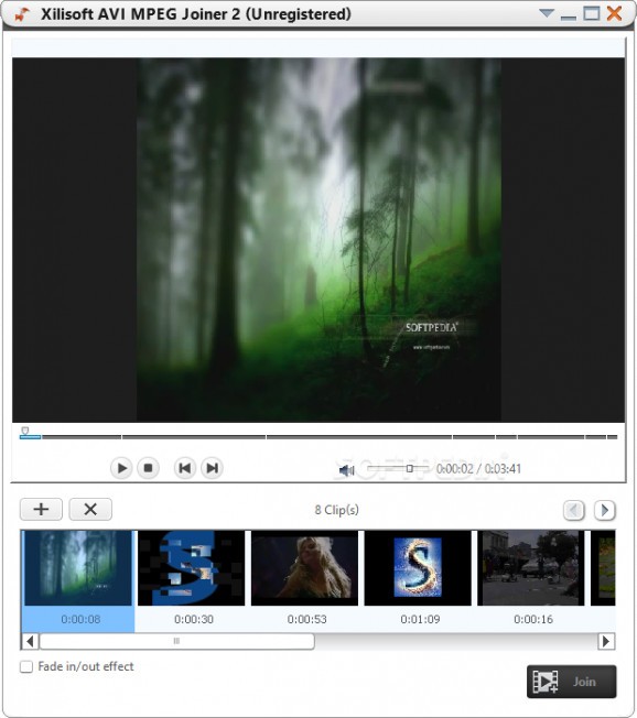 Xilisoft AVI MPEG Joiner screenshot
