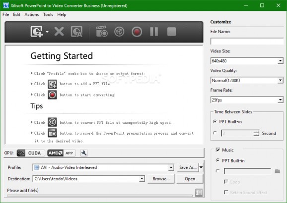 Xilisoft PowerPoint to Video Converter Business screenshot