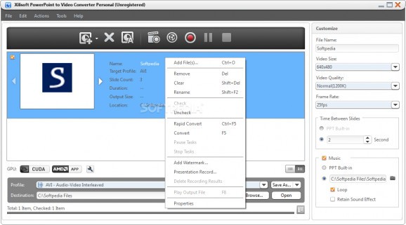 Xilisoft PowerPoint to Video Converter Personal screenshot