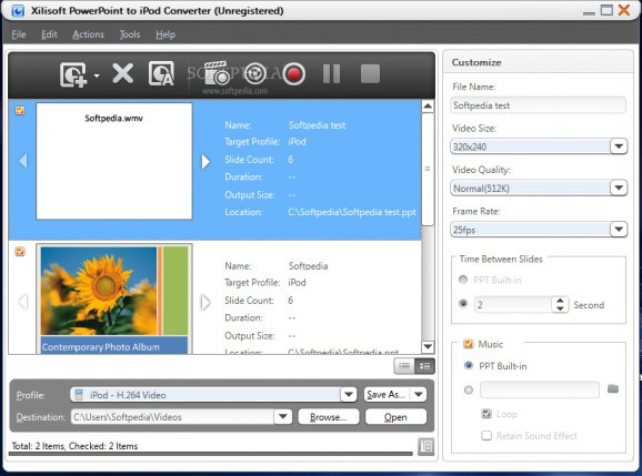 Xilisoft PowerPoint to iPod Converter screenshot