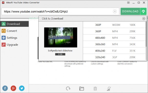 Xilisoft YouTube Video Converter screenshot