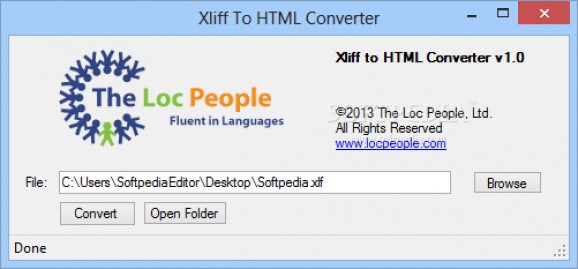Xliff to HTML Converter screenshot