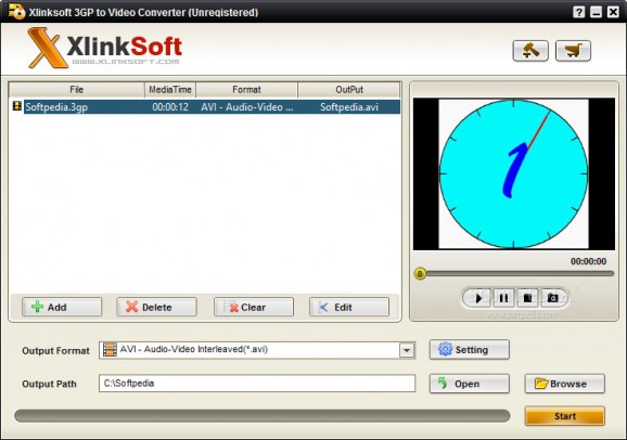 Xlinksoft 3GP to Video Converter screenshot