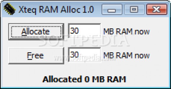 Xteq RAM Alloc screenshot