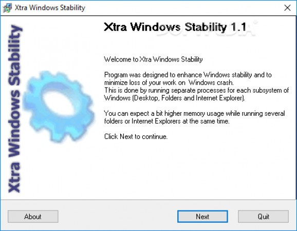 Xtra Windows Stability screenshot
