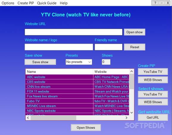 YTV Clone screenshot
