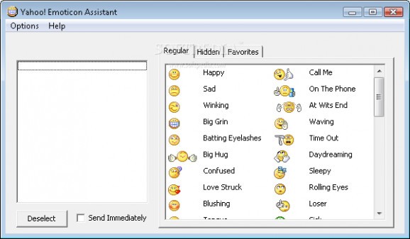 Yahoo! Emoticon Assistant screenshot