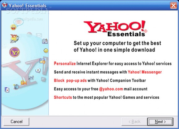 Yahoo Essentials screenshot