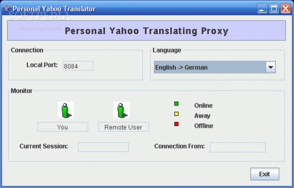 Yahoo Translating HTTP Proxy screenshot