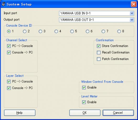 Yamaha 01V96VCM Editor screenshot
