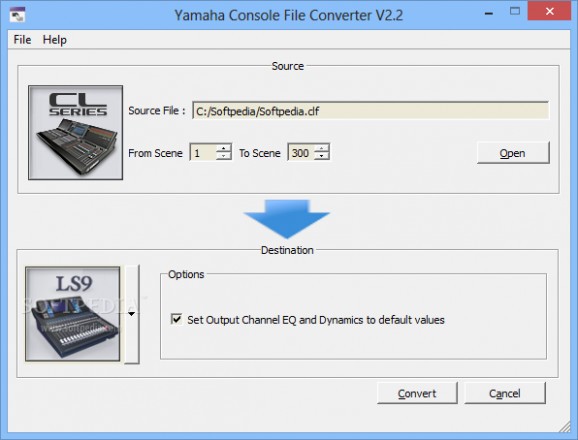 Yamaha Console File Converter screenshot