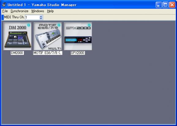 Yamaha Studio Manager screenshot