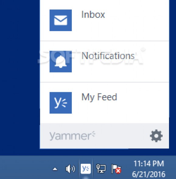 Yammer Desktop Notifier screenshot