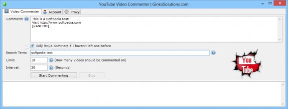YouTube Video Commenter screenshot