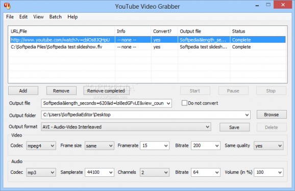 YouTube Video Grabber screenshot