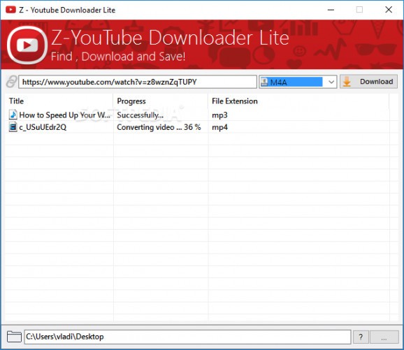 Z - Youtube Downloader Lite screenshot