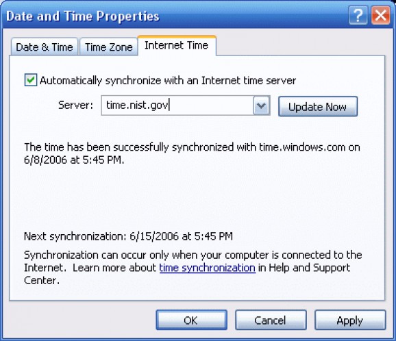 ZSoft TimeSync screenshot