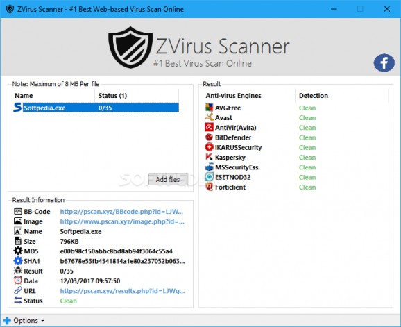 ZVirus Scanner screenshot