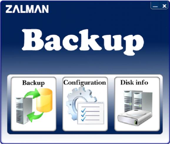 Zalman Backup Utility ZM-VE350 screenshot