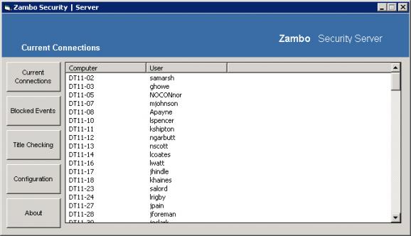 Zambo Security screenshot