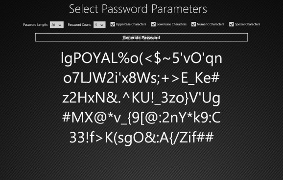 Zapi Password for Windows 8 screenshot