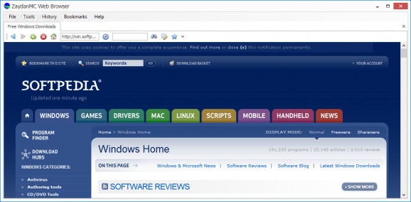 ZaydanMC Web Browser screenshot