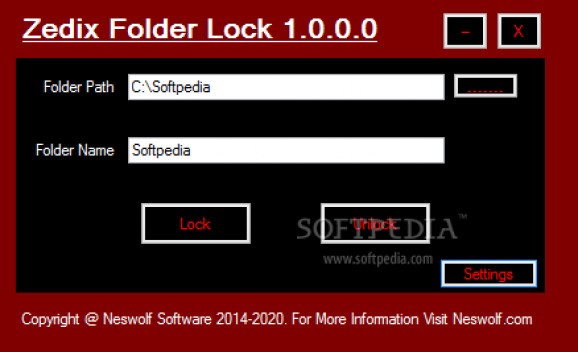 Zedix Folder Lock screenshot