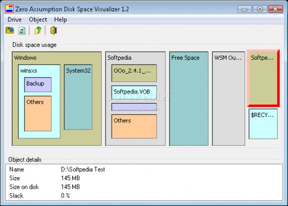 Zero Assumption Disk Space Visualizer screenshot