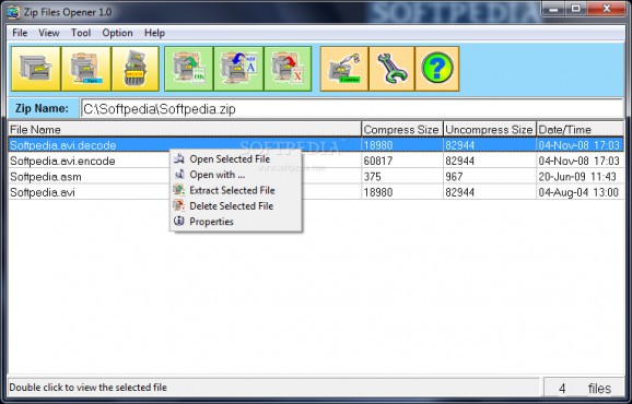Zip Files Opener screenshot