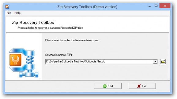Zip Recovery Toolbox screenshot