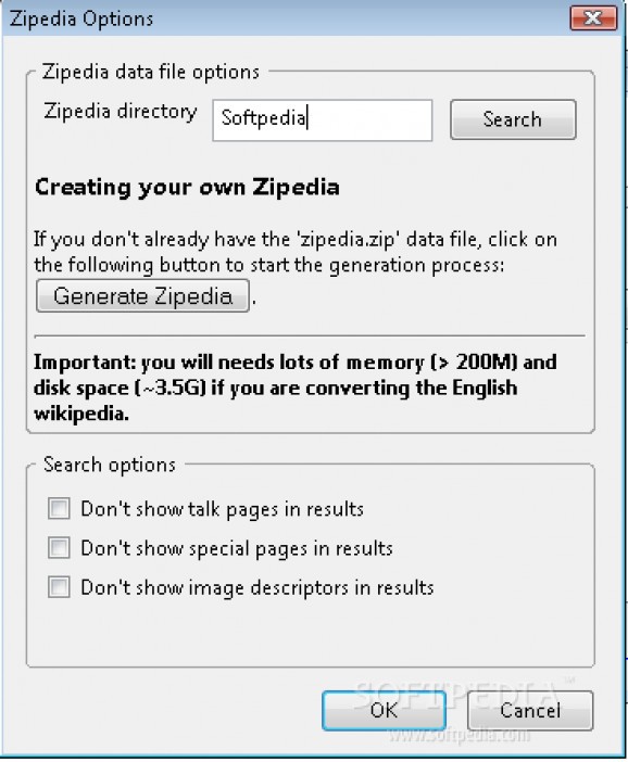 Zipedia screenshot