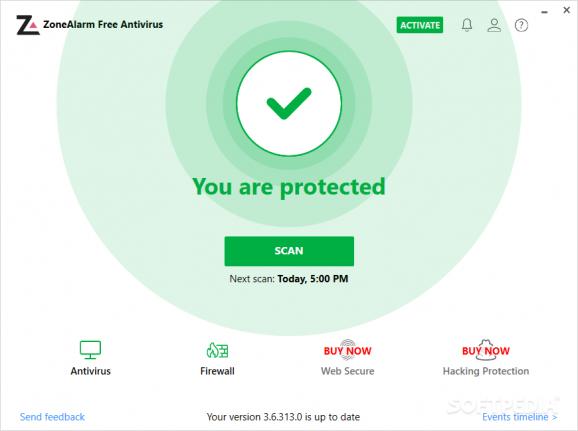 ZoneAlarm Free Antivirus screenshot