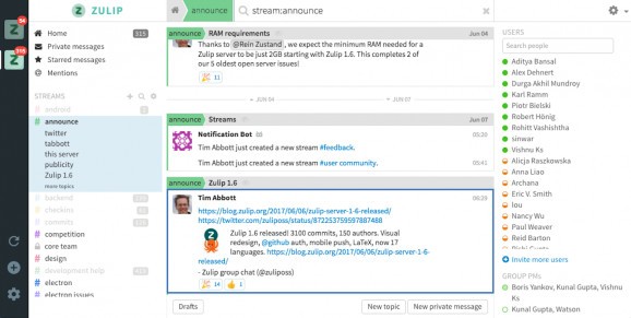 Zulip Desktop Client screenshot