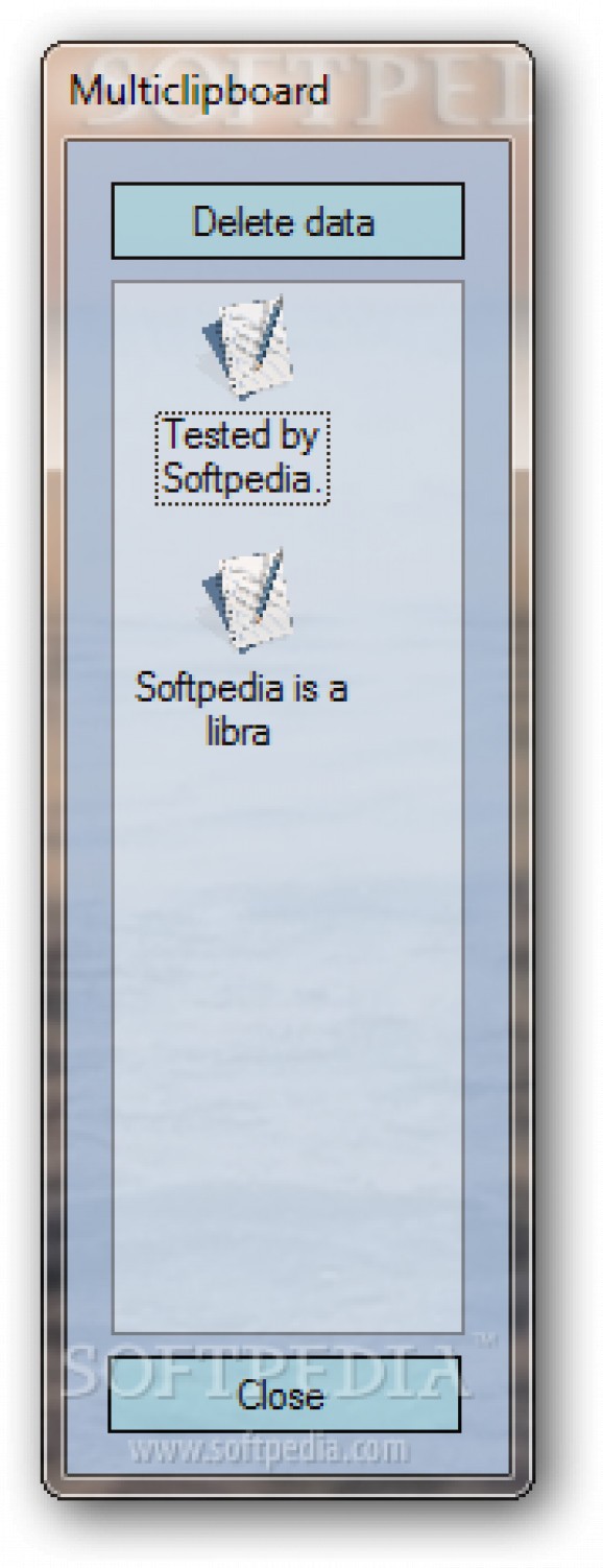 Multiclipboard screenshot