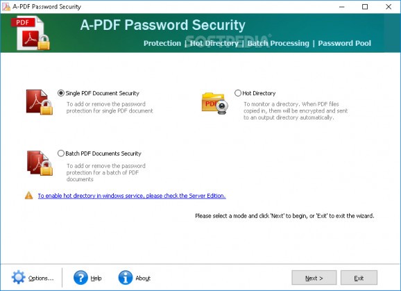 A-PDF Password Security screenshot