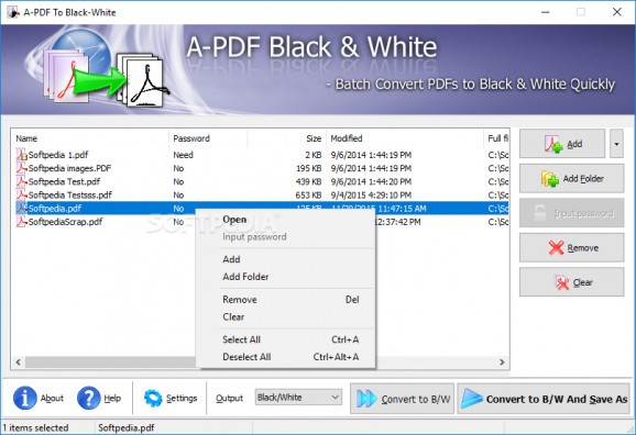 A-PDF To Black/White screenshot