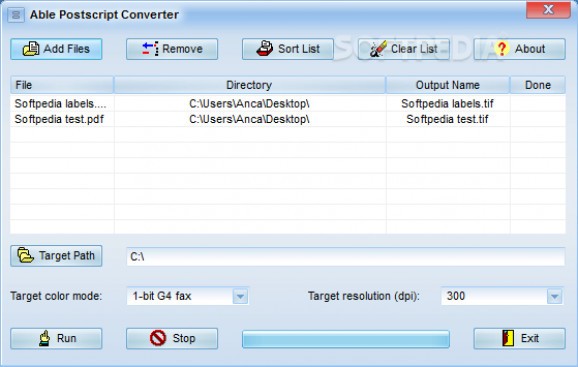 Able PostScript Converter screenshot