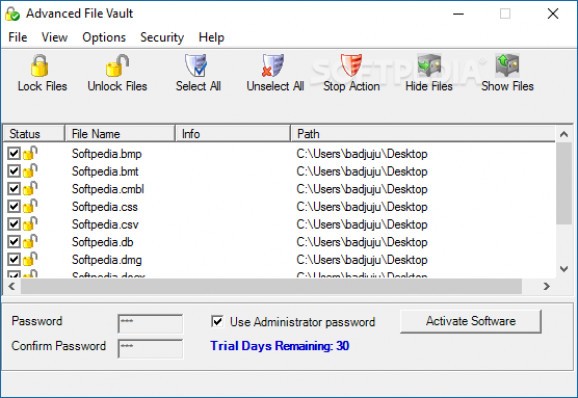 Advanced File Vault screenshot