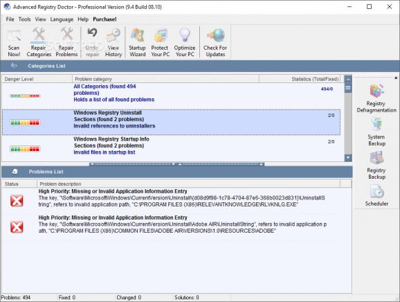 Advanced Registry Doctor Pro screenshot