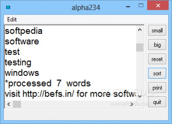 alpha234 screenshot