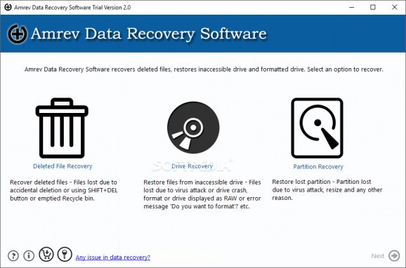 Amrev Data Recovery screenshot