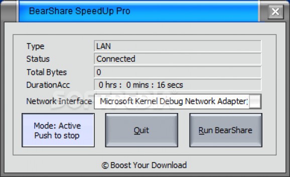 BearShare SpeedUp Pro screenshot