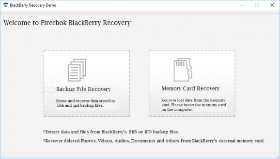 BlackBerry Recovery screenshot
