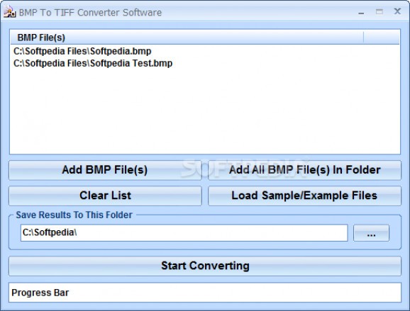BMP To TIFF Converter Software screenshot