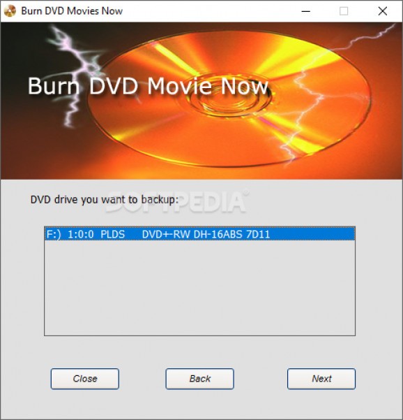 Burn DVD Movie Now screenshot