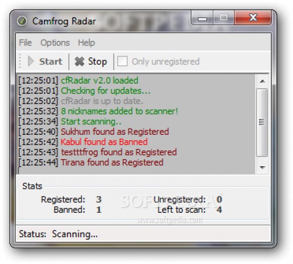 Camfrog Radar (formerly cfRadar) screenshot
