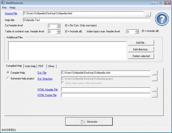 chmProcessor screenshot