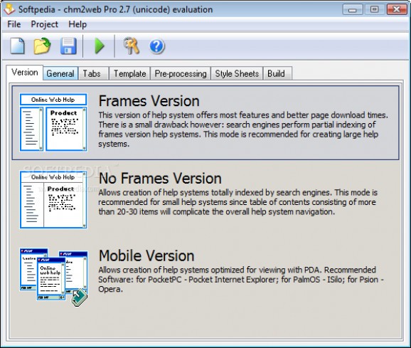 chm2web Pro screenshot