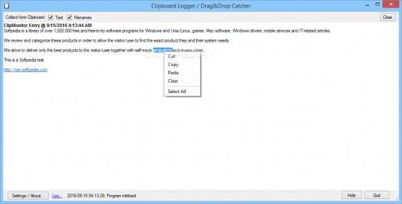 clipLogger screenshot